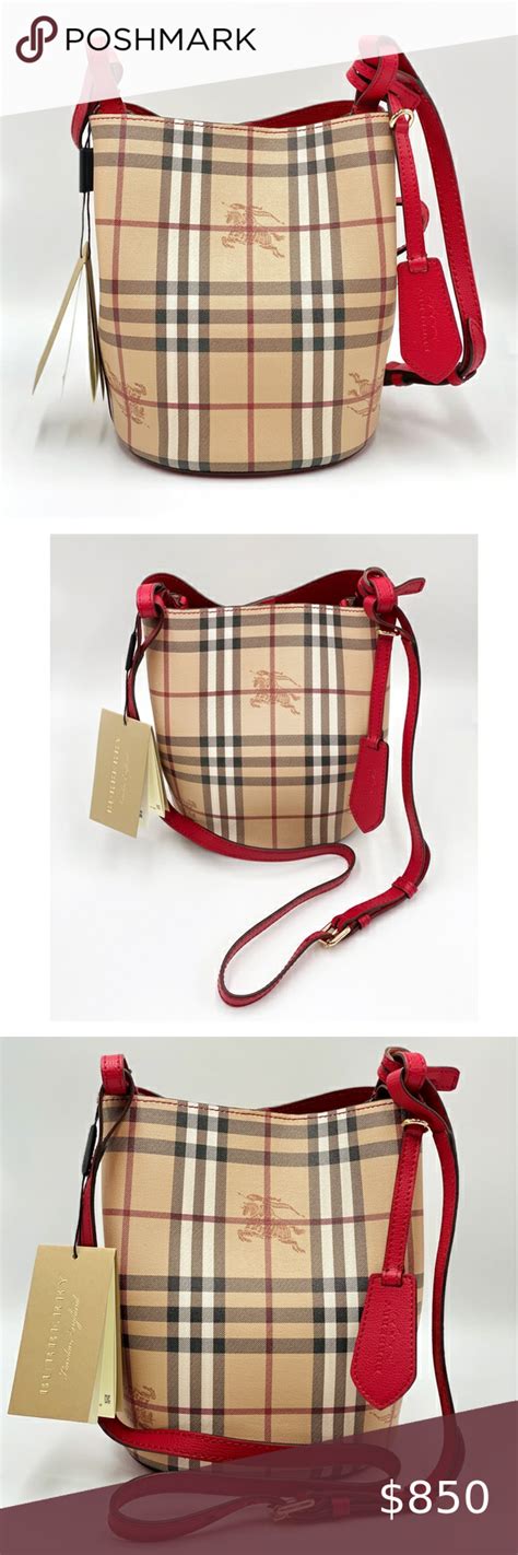 WIMB BURBERRY LORNE BUCKET BAG & BAG ORGANISER 